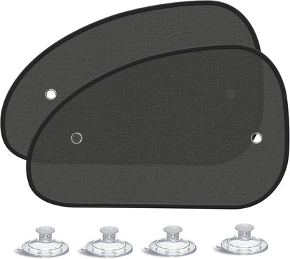 2026 New Upgrade Car Window Shades for Side Window 25"X15"(2 Pack),Car Window Shade for Baby Suction Cup,Sun Shade Side Window Can Blocks 99.98% UVR