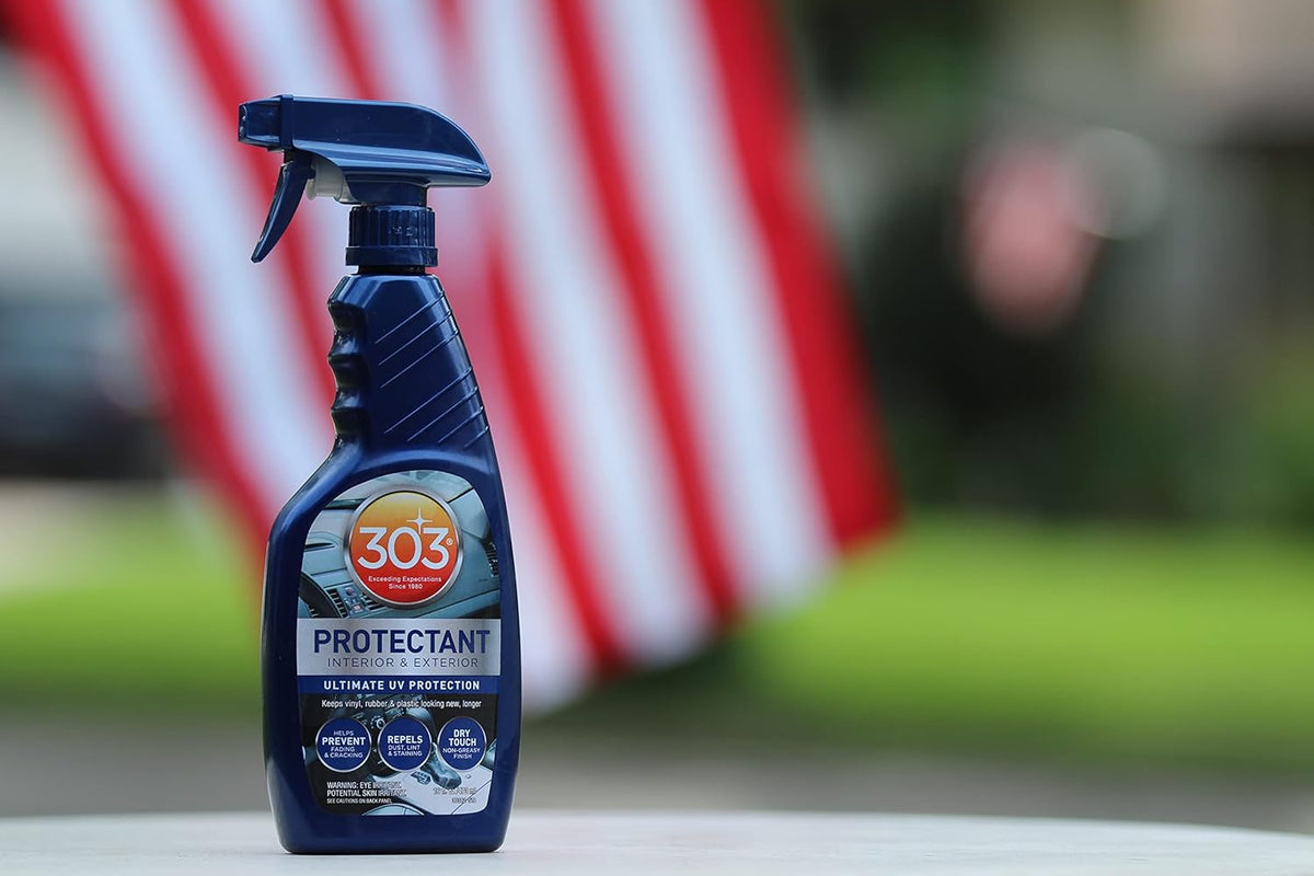 303 Products Automotive Protectant Spray, UV Protection for Car Interior & Exterior – Protects Vinyl, Plastic & Rubber, Repels Dust & Dirt, Matte Finish, 16 oz