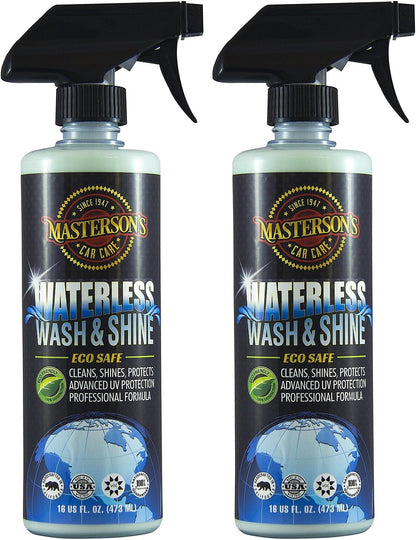 MASTERSON'S CAR CARE MCC_106_16 Waterless Wash & Shine - Waterless Car Wash and Wax - Instantly Cleans And Shines - Works On Cars, Trucks, RV, Motorcycles, Boats, Apartments (16 oz.)