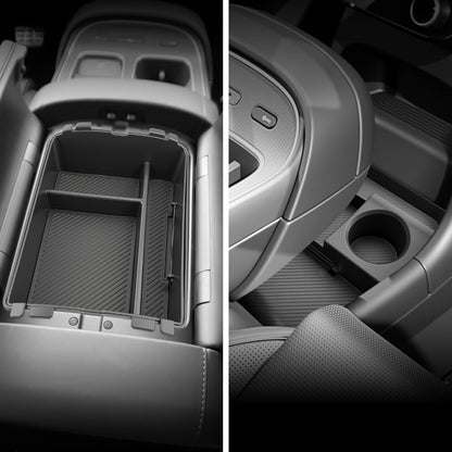 SKTU 2-Pack 2023 2024 2025 2026 Lexu s RX350 Center Console Organizer for 2023-2026 Lexu s RX350/RX450h/RX500h Console Tray 2023 2024 2025 2026 RX350 Accessories with Sunglasses Holder [Double Layers]