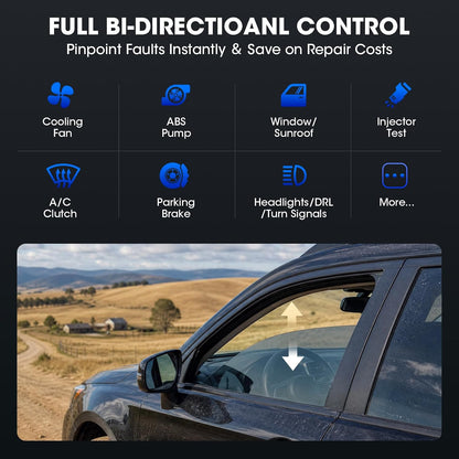 XTOOL IP616 V2.0 Bidirectional Scan Tool, No Subscription Fee, AI-Assisted Full System OBD2 Scanner Diagnostic Tool, 34+ Resets, Active Test, EPB, Injector Test, CAN FD & DoIP, FCA
