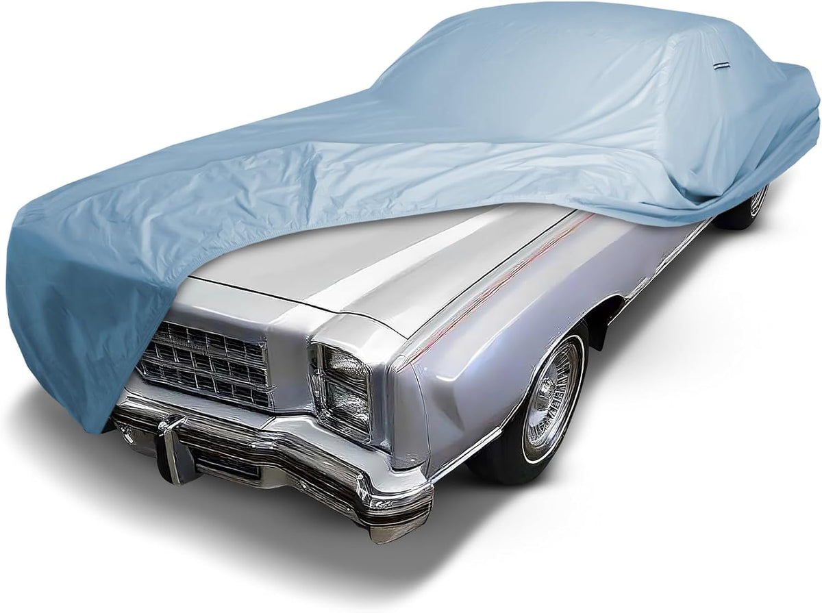 iCarCover Premium Car Cover for 1970-1972 Chevy Monte Carlo Heavy Duty Waterproof All-Weather Automobiles Custom Fit Indoor Outdoor UV Snow Protection Covers with Straps and Bag - Colors B