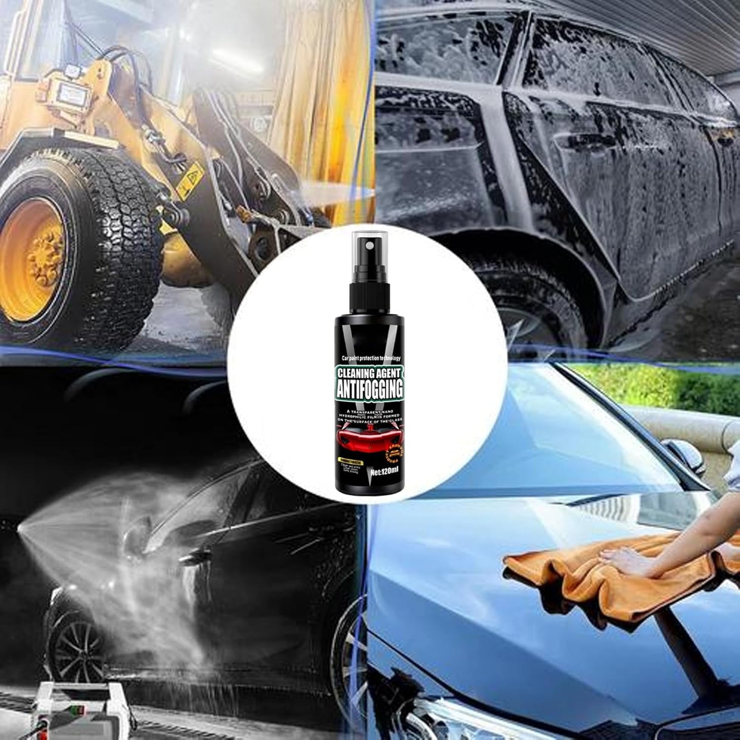 Windshield Defogger Spray – Anti Fog Glass Cleaner, Car Window | Fast-Acting Fog Prevention, Lens Solution, Interior Glass Coating, Improved Visibility for Daily Driving