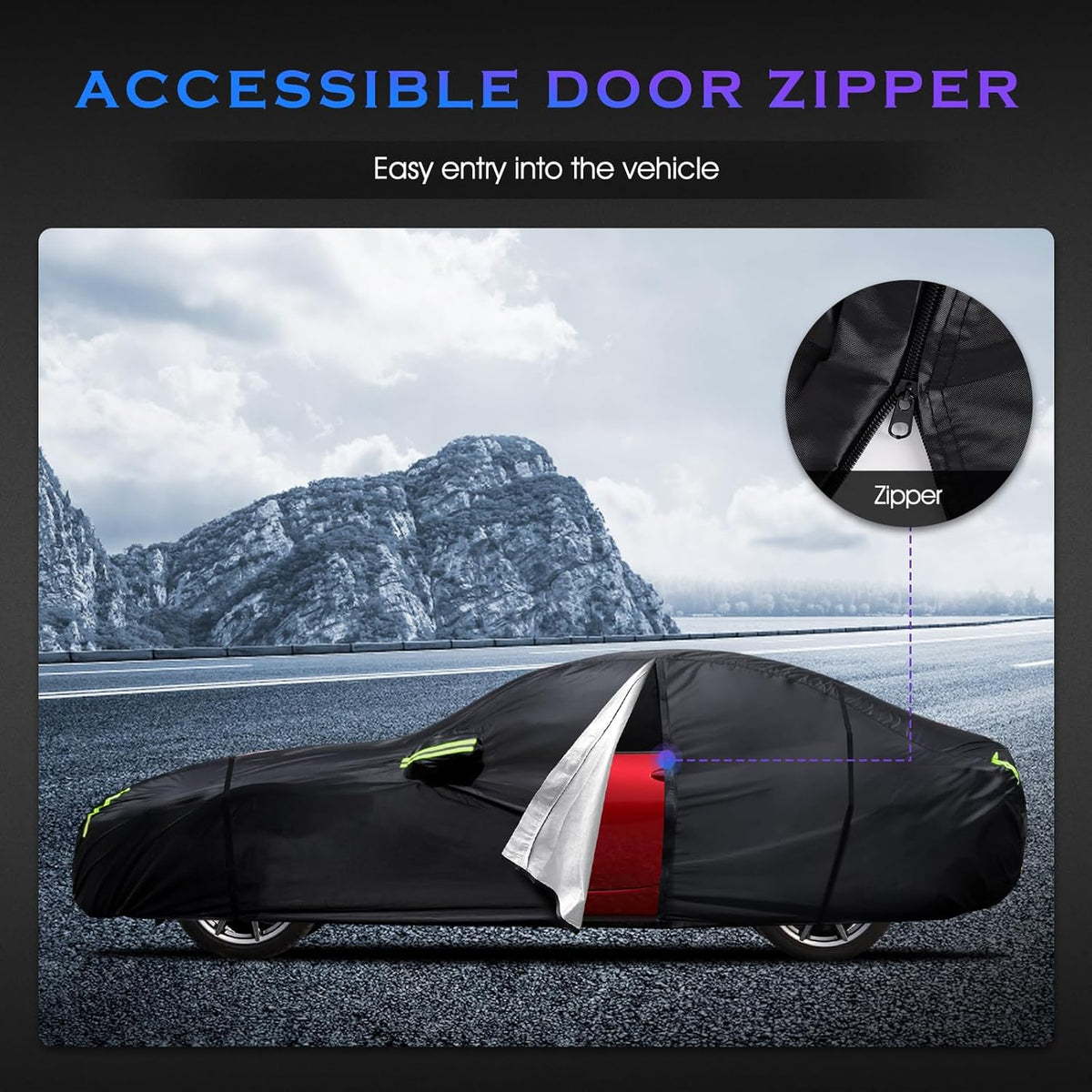Car Cover Custom Fit for Honda CRV 1997-2025,Toyota RAV4 1996-2025, 6 Layers Truck Cover Waterproof All Weather for Automobiles,Outdoor Full Exterior Cover,Rain, Sun, Wind Protection,Black