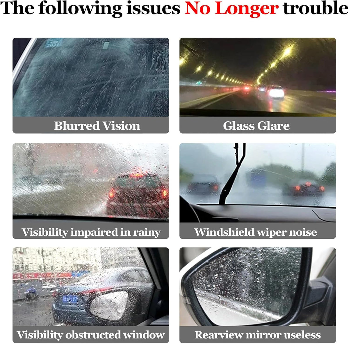 Windshield Cleaner Tool for Automotive Windshield, Window Cleaner Glass Oil Film Cleaner for Car Window Mirror Improve Windshield Clarity and Visibility for Safe Driving (1)