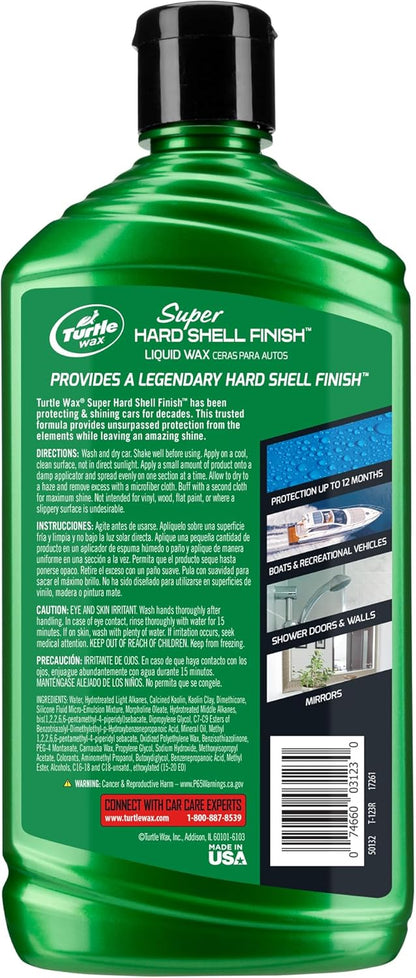 Turtle Wax T-222R Super Hard Shell Paste Wax - 14 Fl Oz.