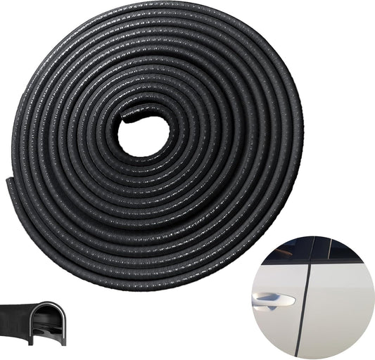 Car Door Edge Guards, 32.8Ft(10m) Car Door Protector Edge Guards Rubber Seal, Doors Edge Trim U Shape Edge Guards for Cars Trucks Suvs (Black)