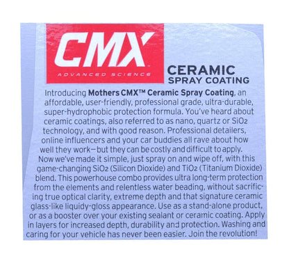 Mothers CMX Ceramic Spray Coating, 24 oz. – Advanced SiO2 + TiO2 Protection, User-Friendly, Professional Grade, Ultra Durable Long-Term Protection, High Gloss Super-Hydrophobic Finish (01024)