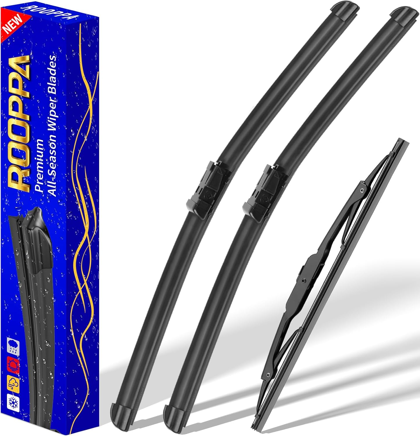 3 wipers Replacement for 2012-2018 Subaru Forester/2015-2019 Subaru Outback, Windshield Wiper Blades Original Equipment Replacement - 26"/17"/14" (Set of 3) U/J HOOK - Colors A