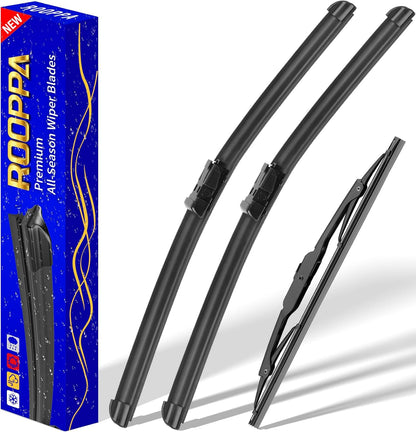 3 wipers Replacement for 2012-2018 Subaru Forester/2015-2019 Subaru Outback, Windshield Wiper Blades Original Equipment Replacement - 26"/17"/14" (Set of 3) U/J HOOK - Colors B