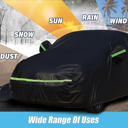 Waterproof Car Covers Fit for1960-1980 Volkswagen Beetle Bug Sedan 2-Door Saloon(Black) 210T Custom Heavy Duty Waterproof All Weather Protection Outdoor