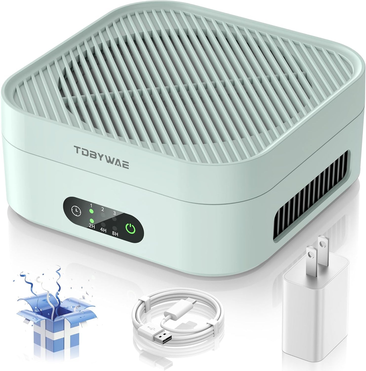 Air Purifiers for Home 600 Sq.Ft, TDBYWAE H13 True HEPA Air Purifier with USB Cable for Pets Dust Dander Pollen Odor Smoke, Small Portable Air Purifier for Bedroom Office Desktop Car RV
