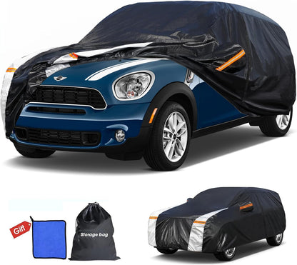 Large SUV Car Cover for Chevy Suburban 100% Waterproof All Weather, Heavy Duty Outdoor Full Exterior Covers Rain Sun Wind UV Protection. - Colors C