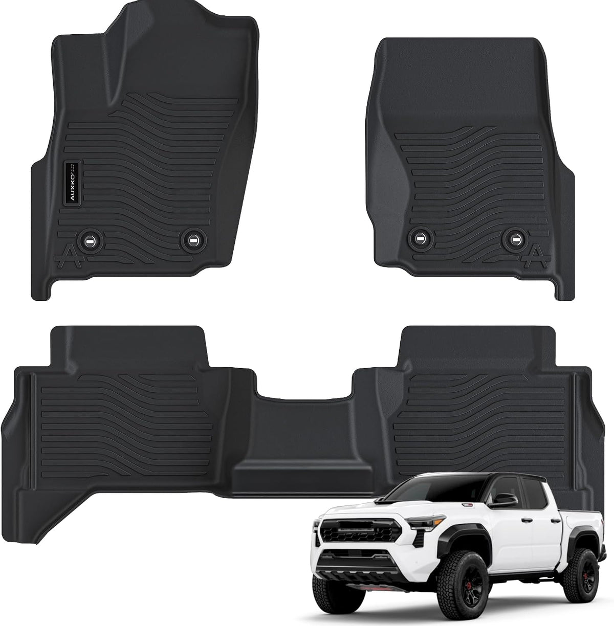 All Weather Floor Mat Fit for Toyota Corolla(Include Hybrid Exclude Hatchback) 2026 2025-2020 TPE Rubber Liners Corolla Accessories All Season Guard Odorless Anti-Slip Liner Black