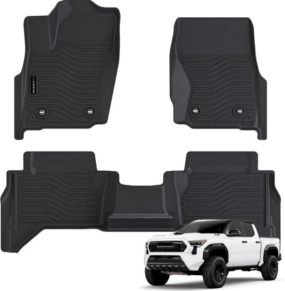 All Weather Floor Mat Fit for Toyota Corolla(Include Hybrid Exclude Hatchback) 2026 2025-2020 TPE Rubber Liners Corolla Accessories All Season Guard Odorless Anti-Slip Liner Black
