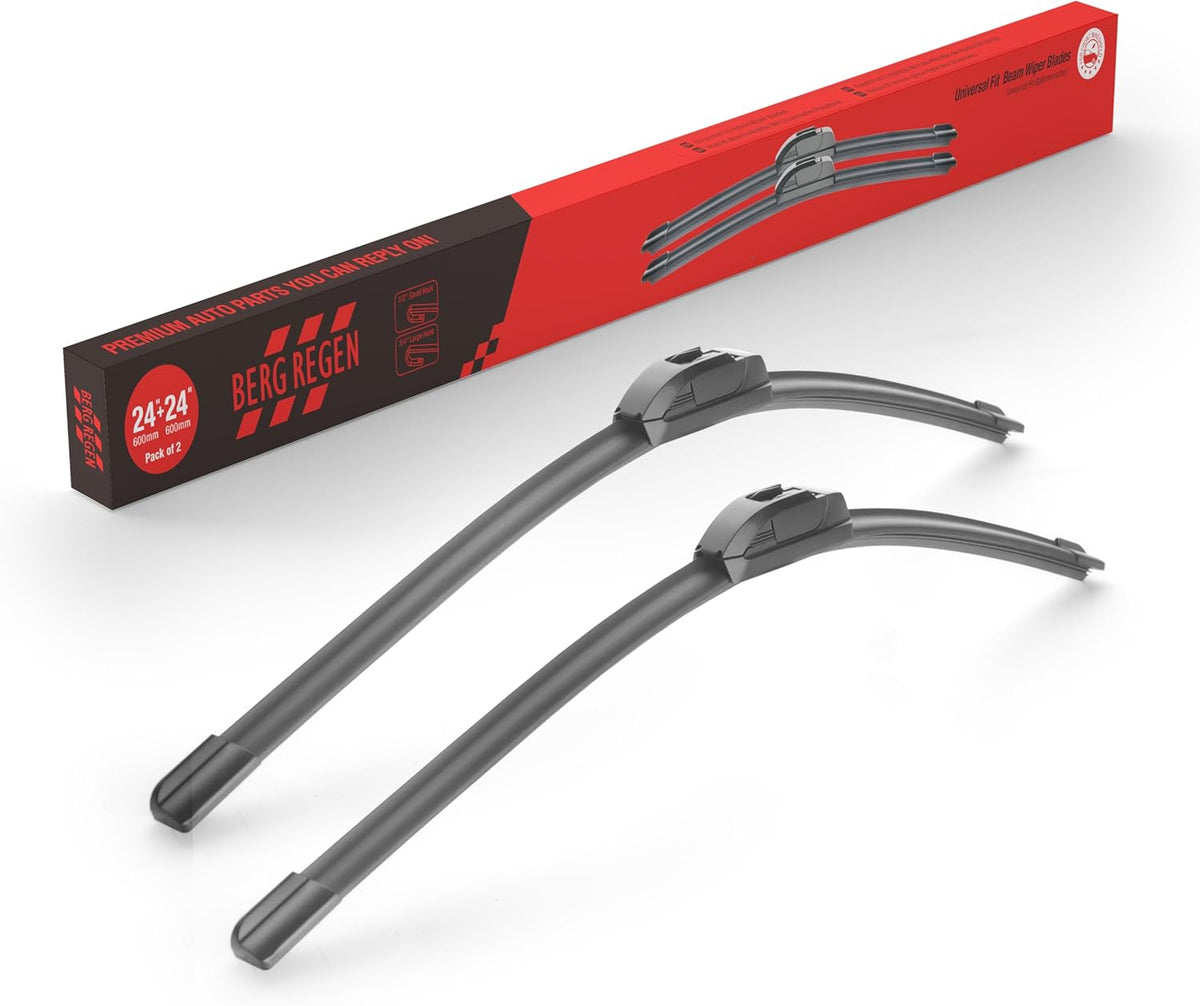 BERG REGEN 22"+19" Windshield Wiper Blades Replacement for Chevy Chevrolet Colorado 2006-2012, Suzuki Forenza 2004-2008, Ford Focus 2000-2011, GMC Canyon 2004-2012 –Genuine OEM Quality (Set of 2)