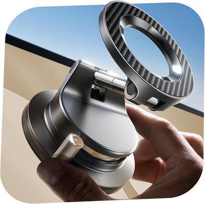 LISEN for Magsafe Car Mount, Magnetic Phone Holders for Your Car Vacuum, Phone Mount for Car Accessories for Women Men Jeep BMW, Suction Phone Holder Gifts Kits, for iPhone 17 Pro Max 16 15 14 13 12