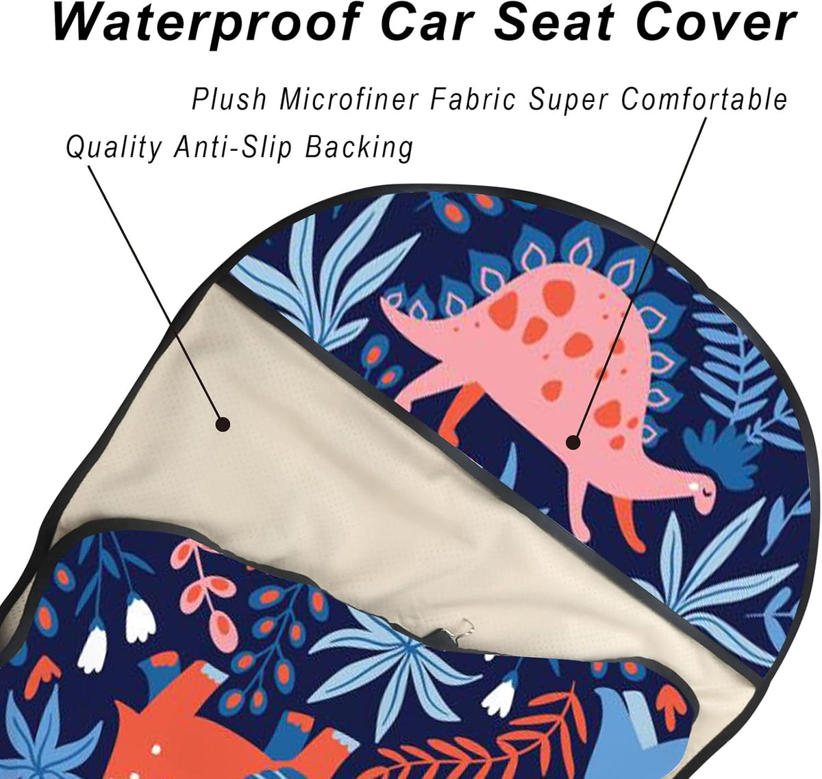 Car Seat Cover Protector Front Seats,for Gym Workout,Running,Swimming,Beach and Hiking,Waterproof Sweat Towel Bucket Seat Covers for Cars SUV Trucks (Black, 1Pcs)