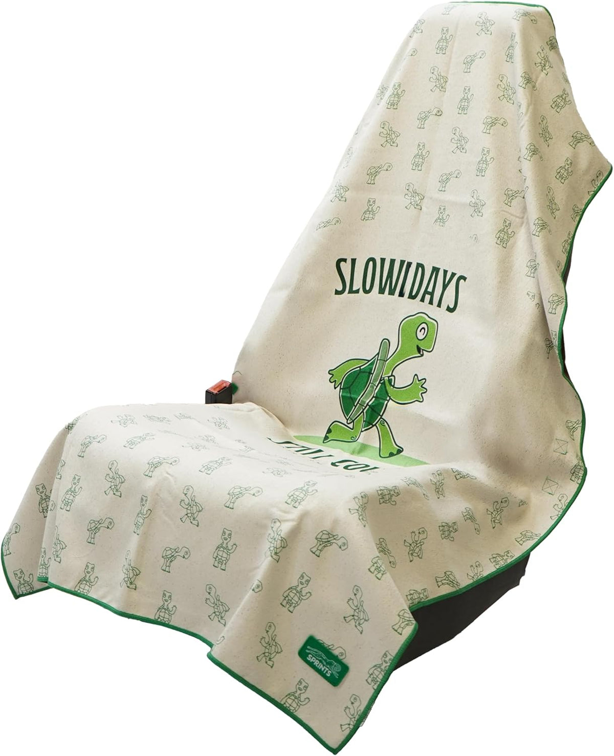 Sprints Athletic Running Towel, Full-Sized, Car Seat Cover - Performance Microfiber (Garden of Races Past)