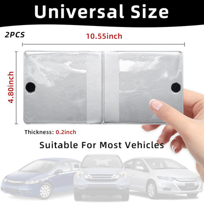 Ziciner Car Registration Insurance Holder, 2Pack Essential Auto Card Document Glove Box Organizer with Touch Fastener, Vehicle Interior Accessories Perfect for Most Car, Truck, SUV (Red/Small Car)