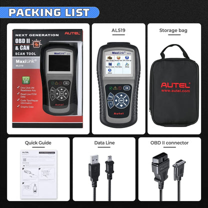 Autel AutoLink AL519 OBD2 Scanner Enhanced Mode 6 Car Diagnostic Tool Check Engine Code Reader CAN Scan Tool, Advanced Ver. of AL319