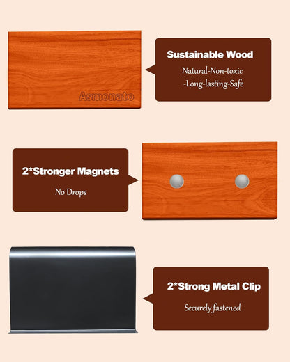 Car Air Freshener Wood Air Freshener for Visor Clip Long Lasting Car Odor Eliminator Scent Diffuser for Cabin 2 Metal Clips Variety 3 Pack(Grove-Open Air-Pine)