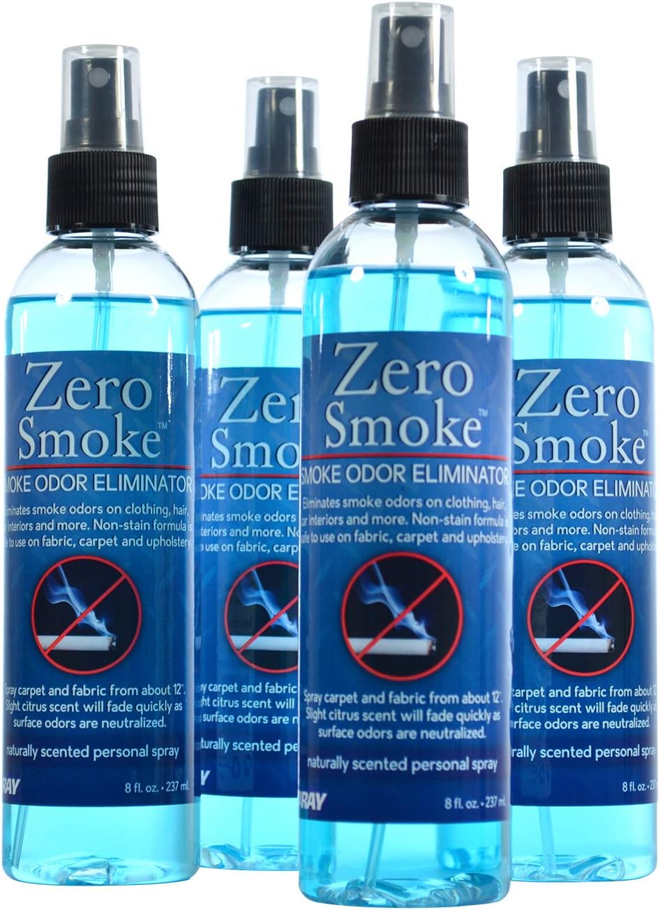 Jenray Zero Smoke Odor Eliminator Spray, 8 oz - Eliminates cigars, cigarettes, smoke odors as well as mold, food smells and musty rooms.