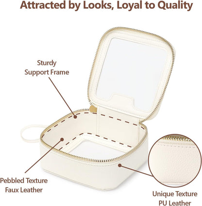 PACKISM Clear Makeup Bag - TSA Approved Toiletry Bag for Carry-on & Checked Luggage, Water Resistant Car Storage Organizer with Reinforced Seams