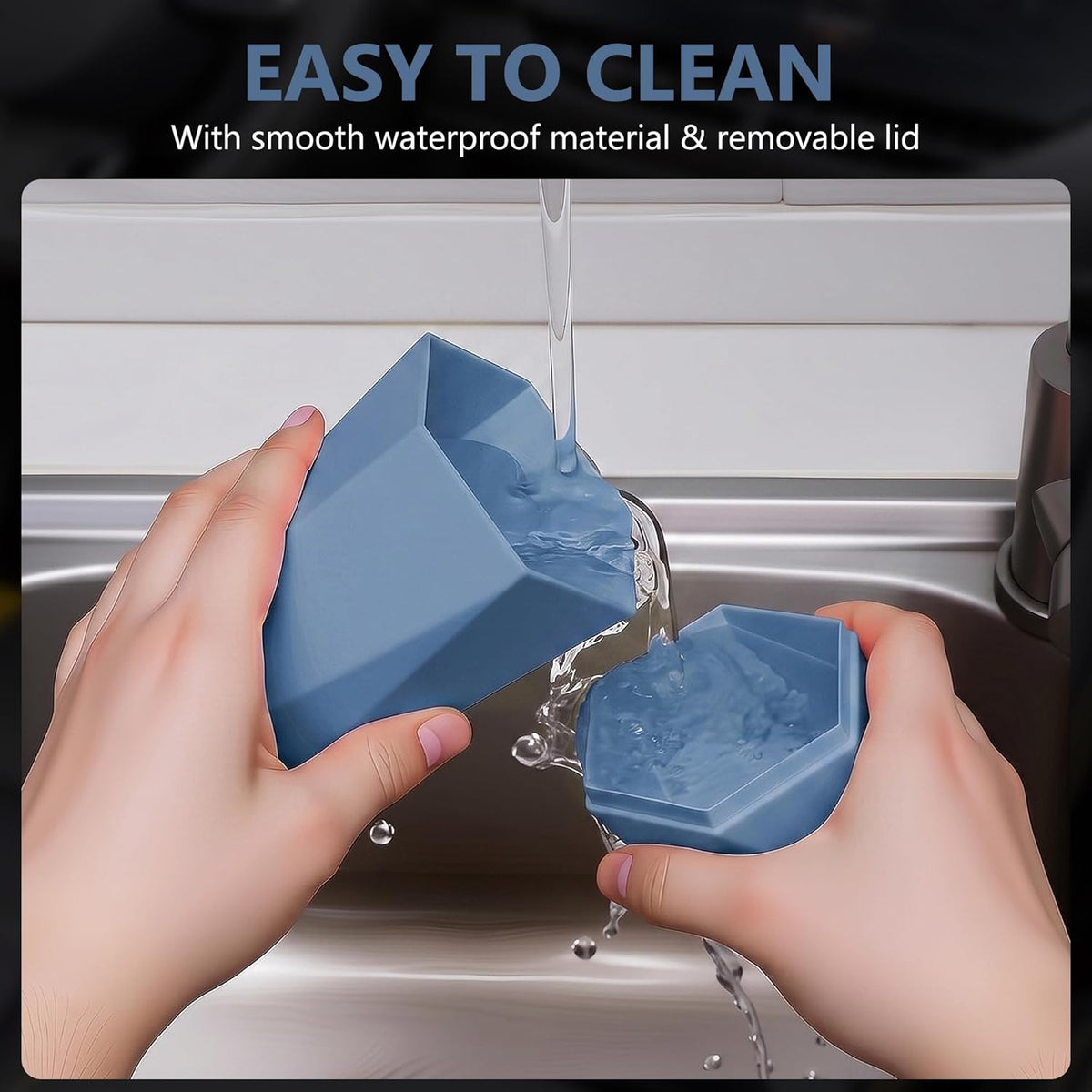 Car Trash Can with Lid - 2-Pack, Interior Accessories for Vehicles, Leakproof Garbage Can with 30 Detachable Trash Bags, Multipurpose Organizers and Storage Solutions for Home and Office