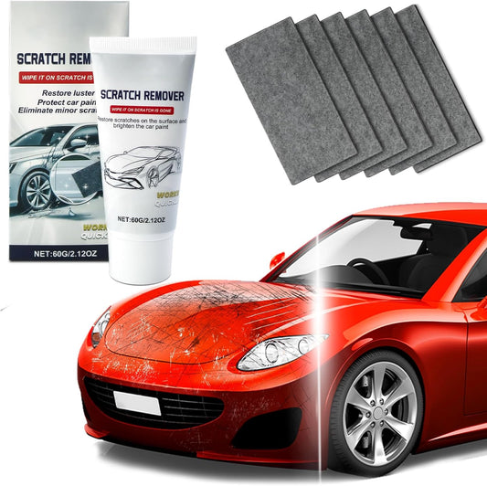 Car Scratch Remover, Multifunctional Scratch Remover for All Vehicles, 6PCS Nano Magic Cloth Car Scratch Removal Repair Kit Easily Removes Light Scratches, Swirls and Water Spots