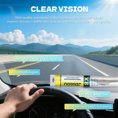 26''+18'' Front Windshield Wiper Blades Compatible with 2012-2017 Toyota Camry/2004-2009 Toyota Prius OEM QUALITY Premium All-Season Automotive Replacement Wipers (Pack of 2) - Colors A