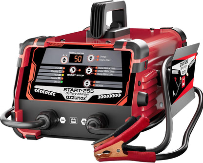 12V/24V Car Battery Charger & Engine Starter – Up to 30A Fast Charging, 130A Cranking Amps, Auto Maintainer, Desulfator, Repair & Winter Mode for AGM, Gel, Deep Cycle Batteries