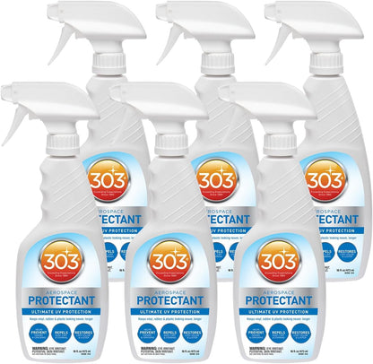 303 Products Aerospace Protectant Spray, UV Protection for Outdoor Surfaces – Protects Vinyl, Plastic & Rubber, Repels Dust & Dirt, Matte Finish, 10 oz