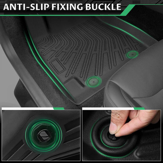 Floor Mats & Cargo Liner for Toyota Camry 2002 2003 2004 2005 2006, ONLY Sedan, Front Rear Mats Custom All Weather Protection TPE, Anti-Slip Floor Mats Camry Accessories