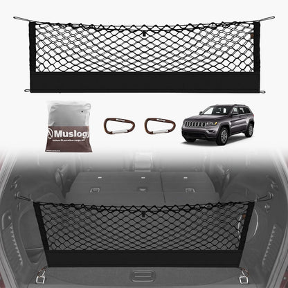 Muslogy Truck Bed Cargo Net Trunk Netting Compatible with 2023-2025 2026 Honda CR-V Accessories, Pickup Cargo Organizer SUV Sedan Storage Net w/Heavy Duty Carabiners - Colors B