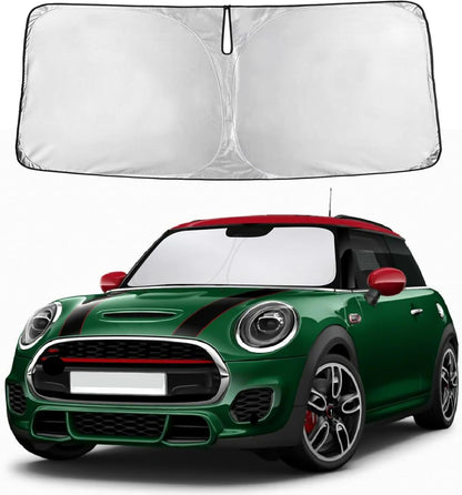 EcoNour Car Windshield Sun Shade | 2025 Upgraded Innovative No-Light-Pass Technology for Maximum Coverage | Foldable Sun Shade Keeps Your Vehicle Cool | Must-Have Car Accessories | Small (59" x 29") - Colors N
