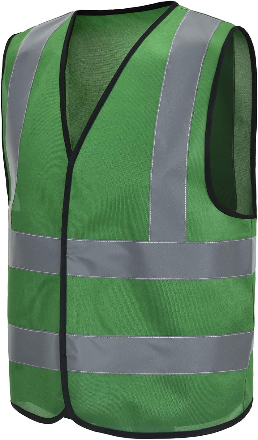 AYKRM 12 colour High visibility viz vest hi vis viz reflective work construction safety vest (XS-8XL) - Colors A