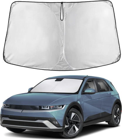 EcoNour Car Windshield Sun Shade | 2025 Upgraded Innovative No-Light-Pass Technology for Maximum Coverage | Foldable Sun Shade Keeps Your Vehicle Cool | Must-Have Car Accessories | Small (59" x 29") - Colors M