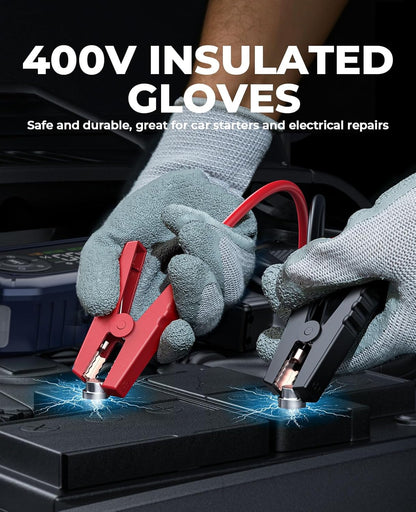 YaberAuto 12-in-1 Jump Starter with Air Compressor 8000A 160PSI 65W Charging, Portable Car Battery Jump Starter (All Gas/14L Diesel) Jump Box Car Battery Jumper Starter Portable Jumper Cables, 160W DC