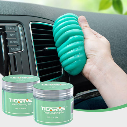 TICARVE Cleaning Gel for Car Detailing Car Cleaning Putty Auto Detailing Gel Detail Tools for Car Interior Cleaner Kit Car Vent Cleaner Automotive Car Cleaner Green