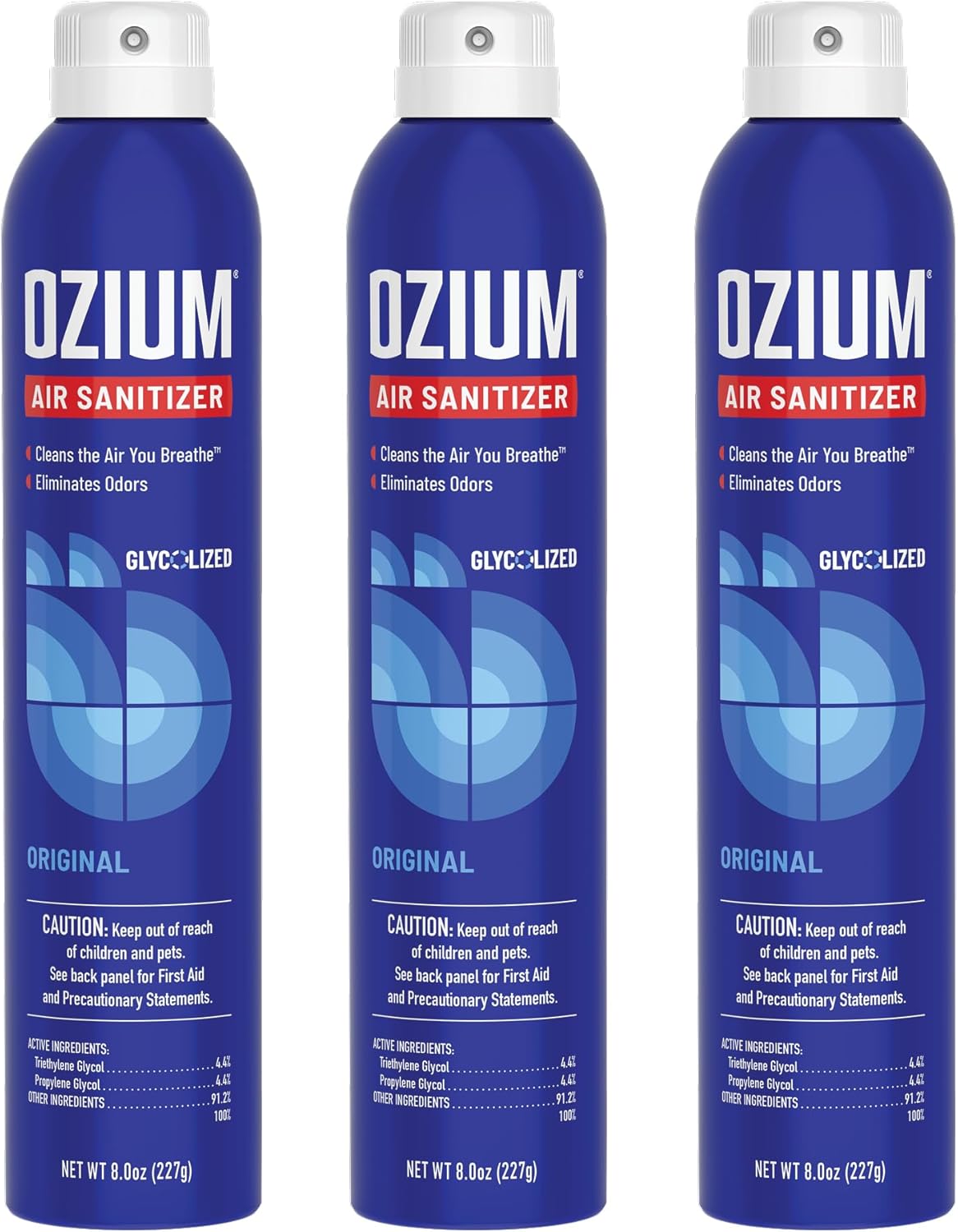 Ozium 8 Oz. Air Sanitizer & Odor Eliminator for Homes, Cars, Offices and More, Original Scent, Pack of 2