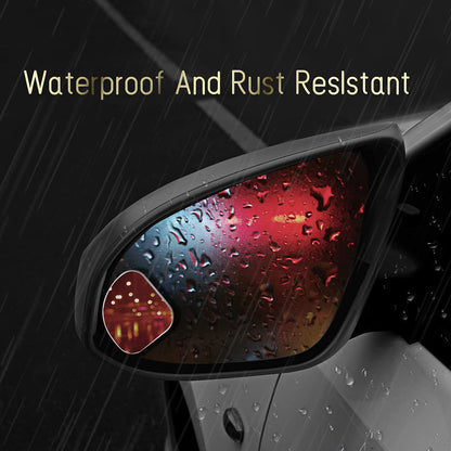 2 pcs Blind Spot Mirrors, 2" Round HD Glass Convex 360° Wide Angle Side Rear View Mirror with ABS Housing for Cars SUV and Trucks, Black, Pack of 2