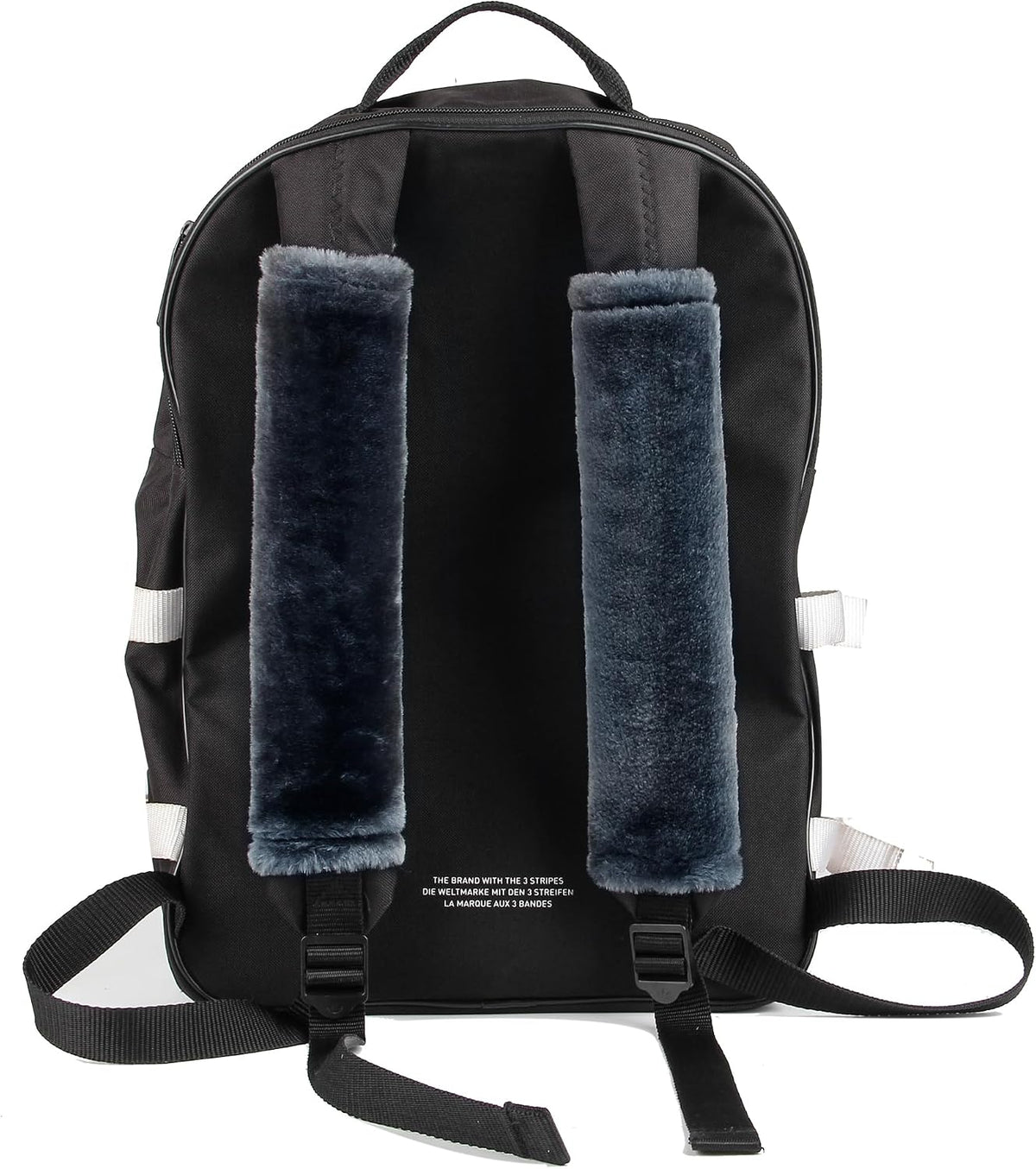 Amooca Soft Faux Fur Universal Fit Seatbelt Cover Car Truck SUV Airplane Seat Belt Shoulder Pad for Carmera Backpack Straps Neck Cushion Protector 2 Pack 10.5in Dark Gray