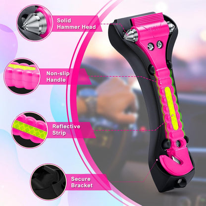 THINKWORK Car Safety Hammer, 3-in-1 Emergency Escape Tool with One Second Window Breaker and Seat Belt Cutter, Safety Emergency Car Escape Tool for Car, Office, Home, Black