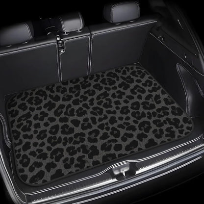 Universal Car Trunk Mat 29" x 39",Purple Colorful Flowers All Weather Trunk Protection Cargo Liner, Durable Cargo Mat Rear Trunk Liner,Stylish Vehicle Interior Accessories Suitable for Most Car Models