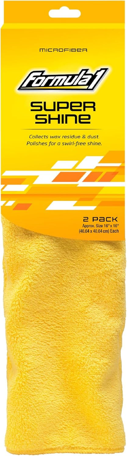 Formula 1 Super Car Wash Mitt – Synthetic Lambs Wool Wash Mitt Auto Detailing Supplies – Large Car Duster for Wet & Dry Applications – Super Absorbent Exterior Care Products