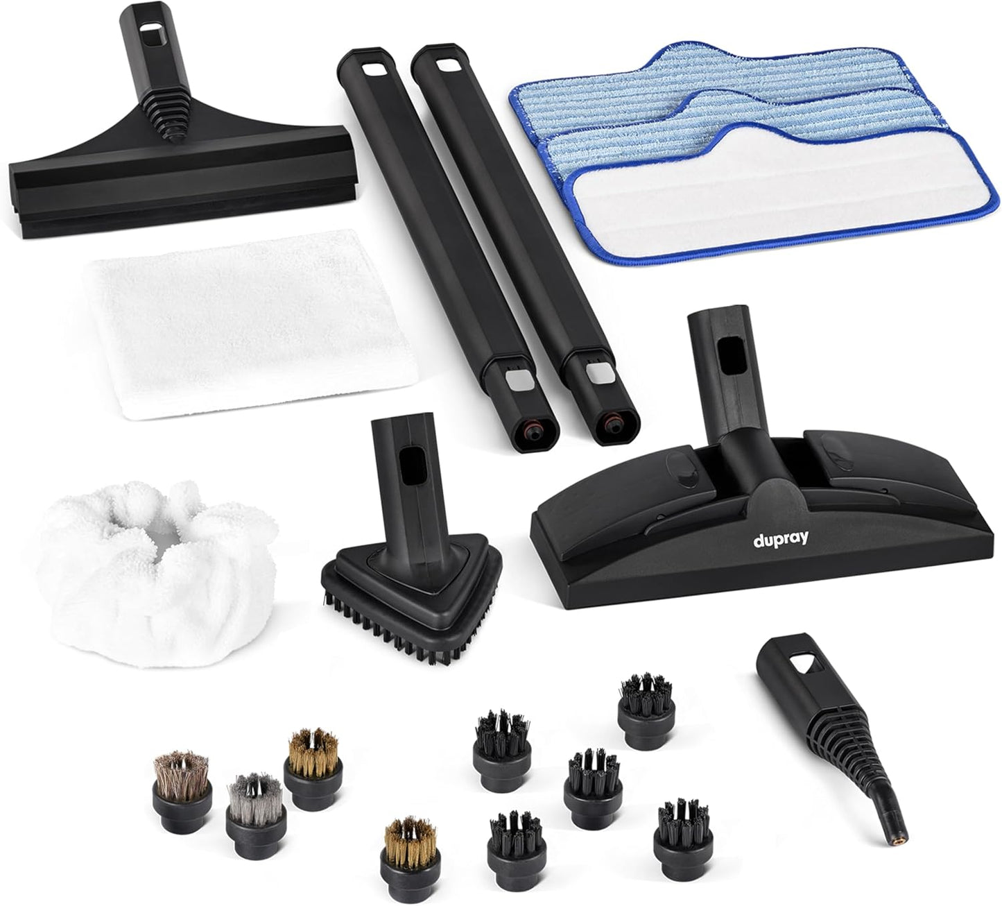 Dupray Neat Steam Cleaner with 17-Piece Kit - Powerful, Chemical-Free Cleaning for Floors, Cars, Tiles, Upholstery, Kitchen, Bathroom Grout, Carpets & More - Kills up to 99.9% of Bacteria & Viruses *