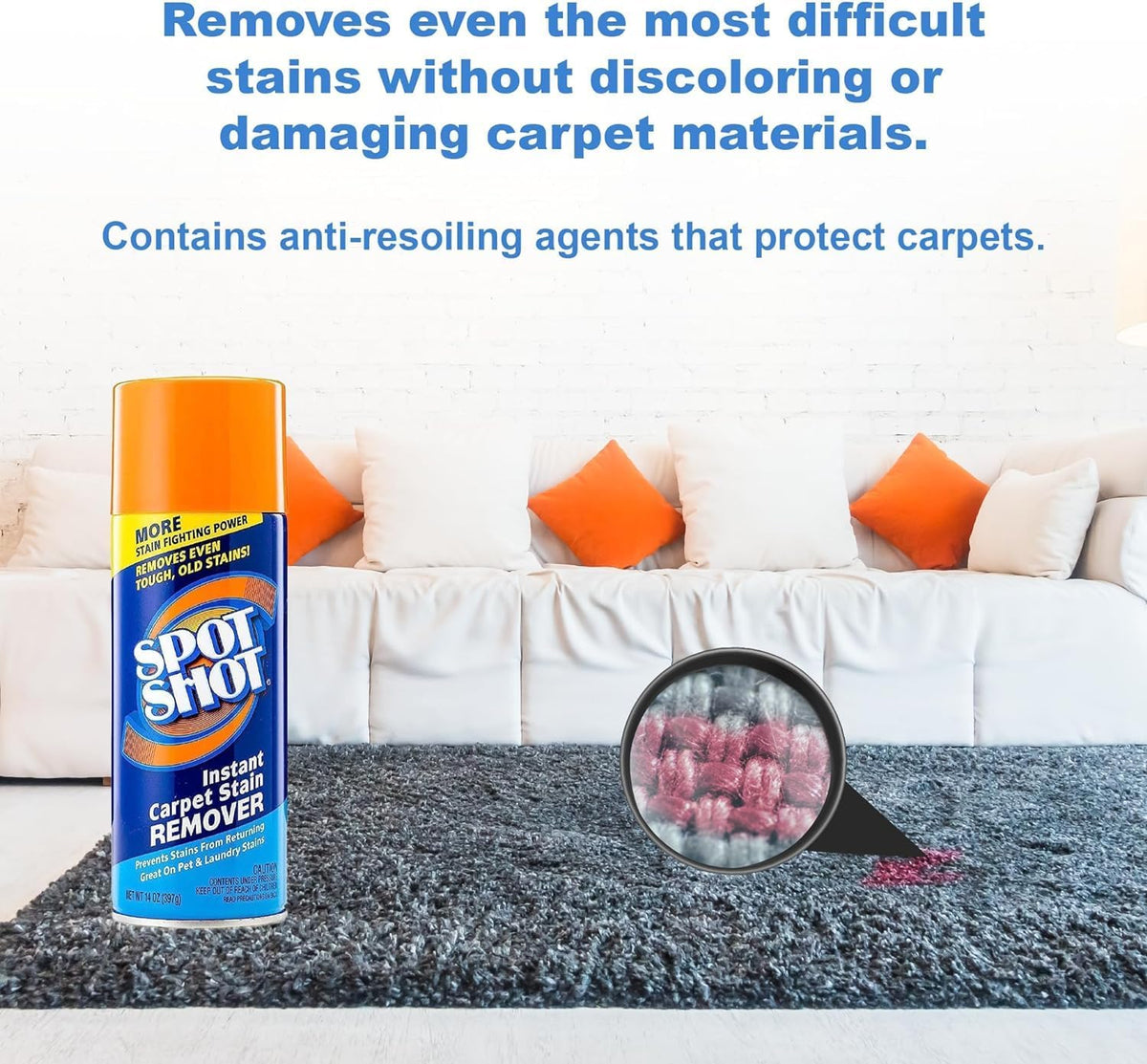 Spot Shot Professional Instant Carpet Stain Remover with Trigger Spray, 32 OZ