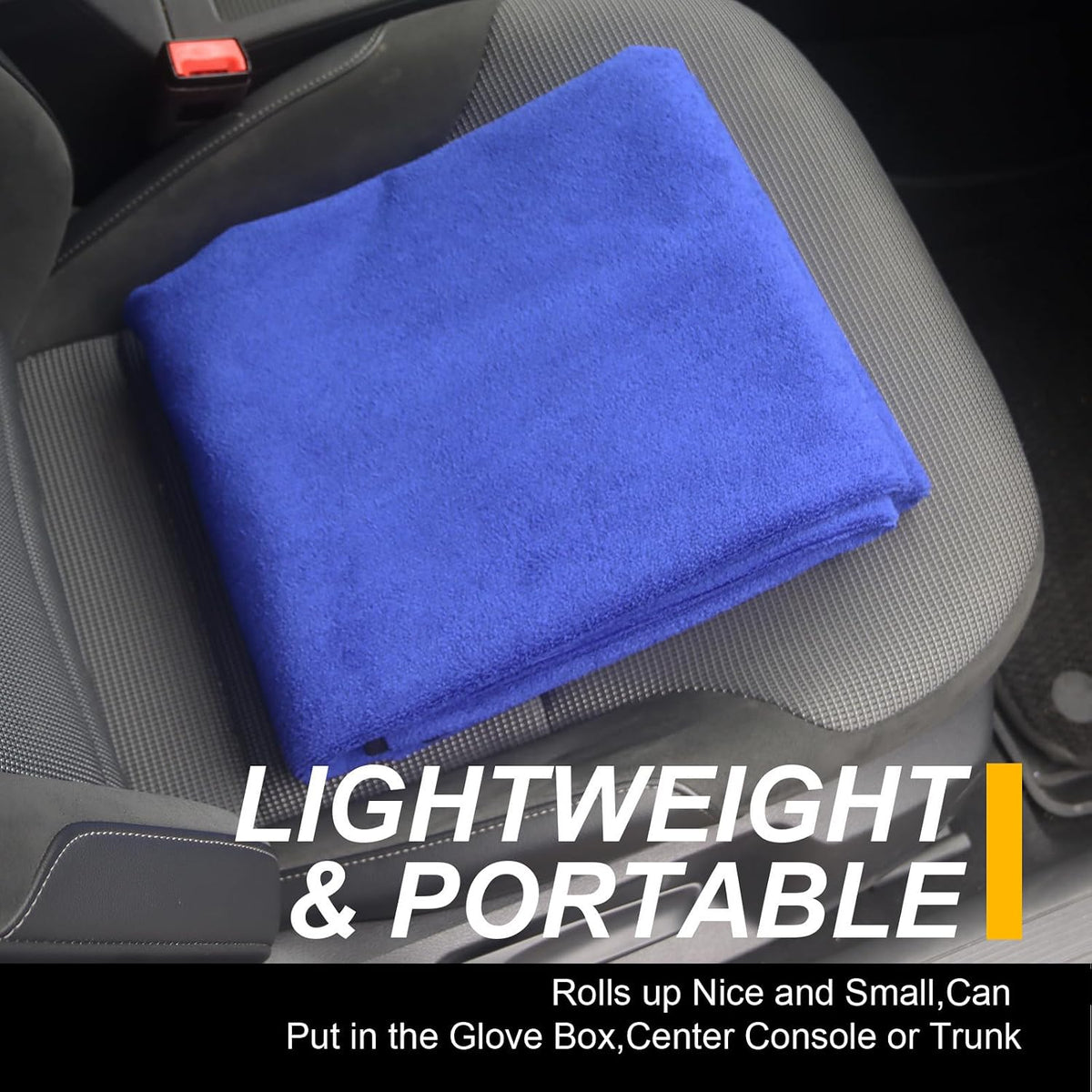 Car Seat Cover Protector Front Seats,for Gym Workout,Running,Swimming,Beach and Hiking,Waterproof Sweat Towel Bucket Seat Covers for Cars SUV Trucks (Black, 1Pcs)