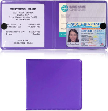 Kewucn 1 PC Car Registration Insurance Holder, Essential Auto Card Glove Box Organizer, Vehicle Interior Accessories Perfect for Most Car, Truck, SUV (10.55''×4.8'', Pink)